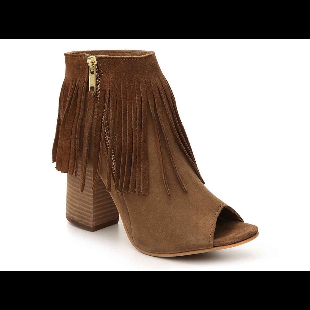 Fringe booties